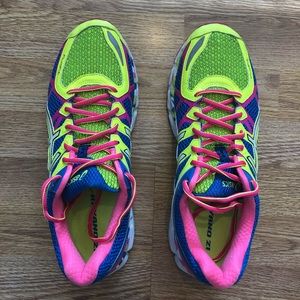 ASICS Kayano 21 - Ladies 11 - Yellow/Pink/Blue